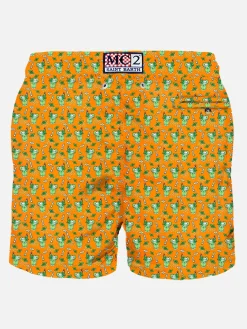 Herren-Badeshorts aus leichtem Stoff mit Mojito-Print