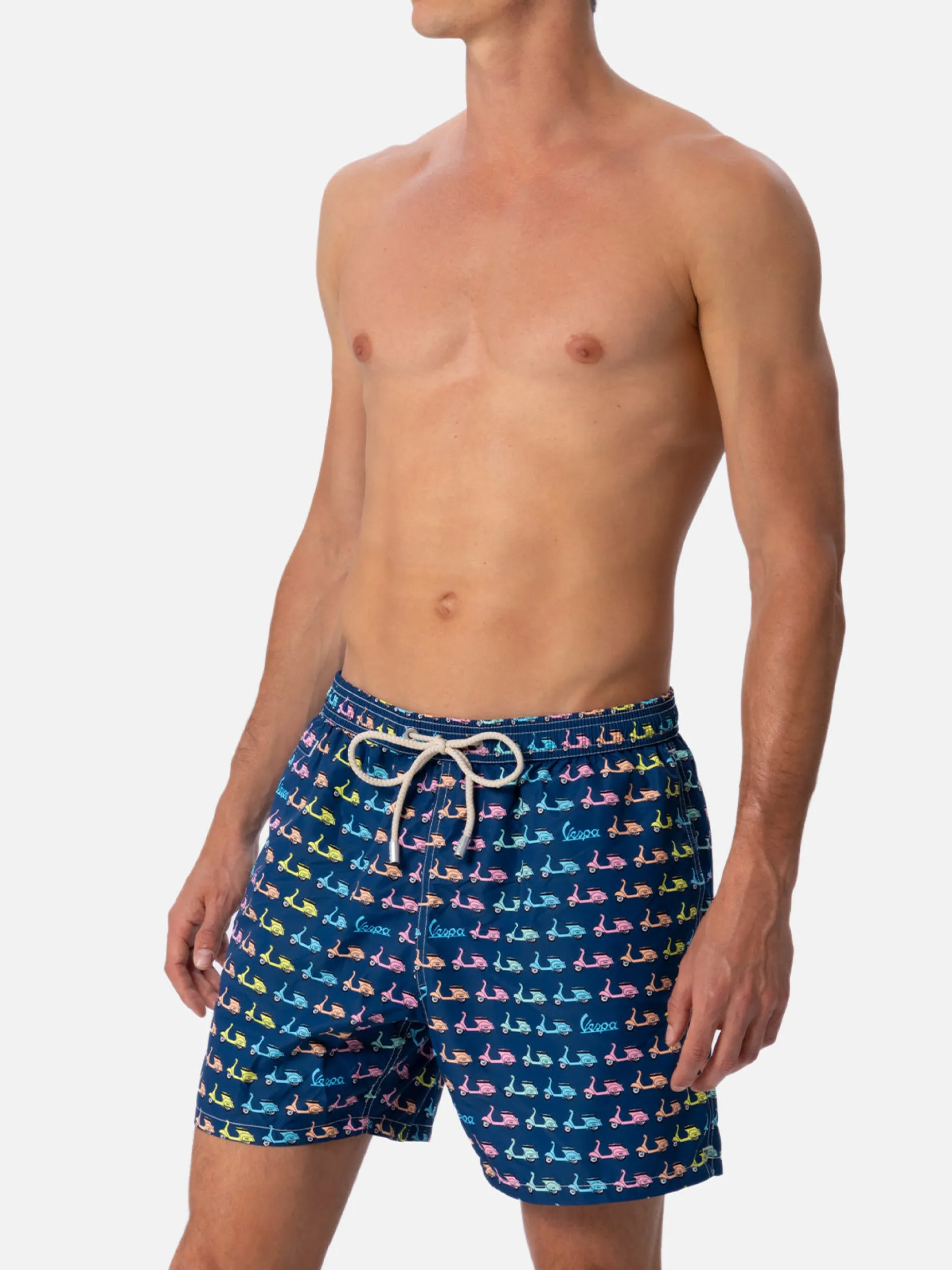 Herren-Badeshorts aus leichtem Stoff Lighting Micro Fantasy mit Vespa-Aufdruck | VESPA-SONDEREDITION
