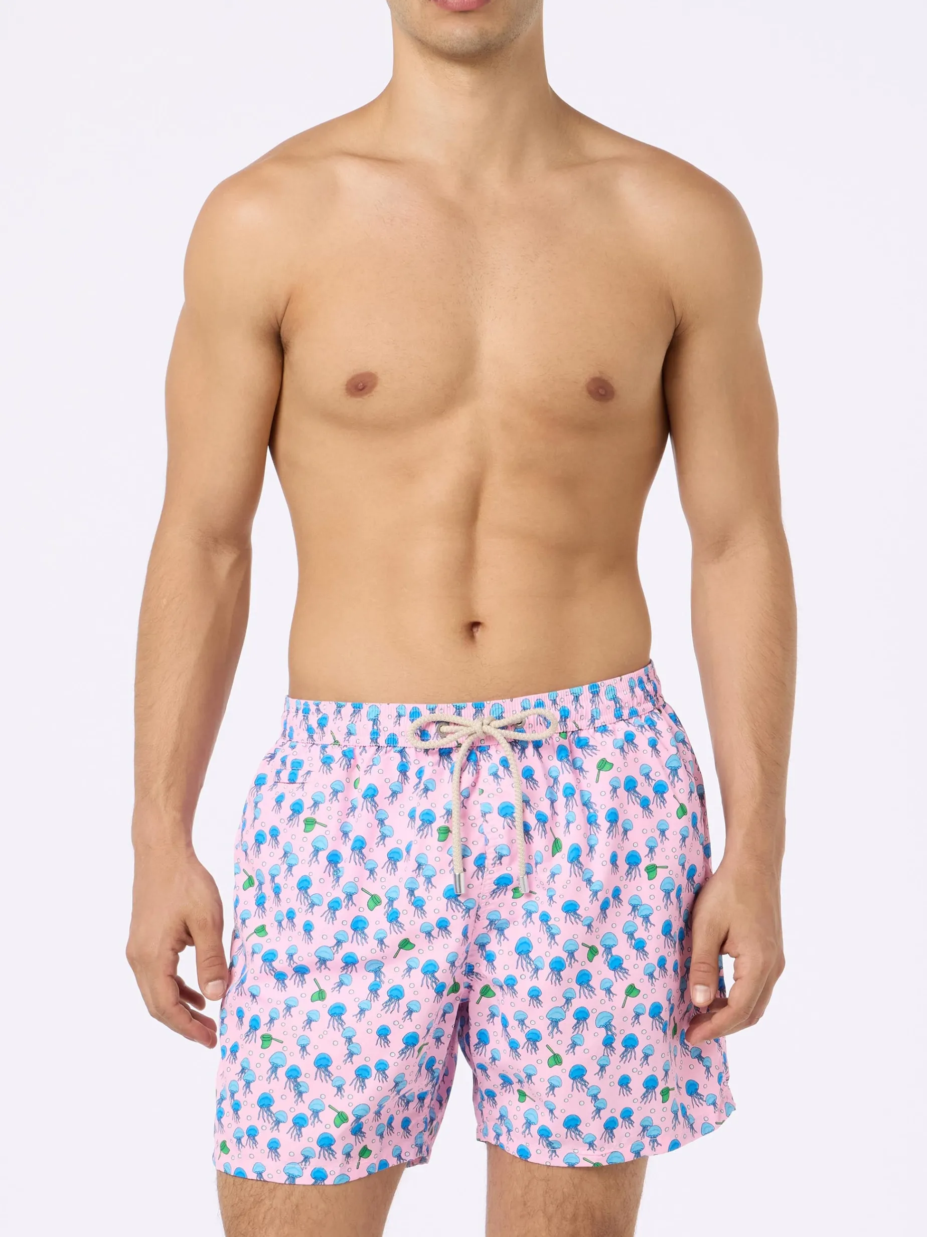Herren-Badeshorts aus leichtem Stoff Lighting Micro Fantasy mit Quallen-Print