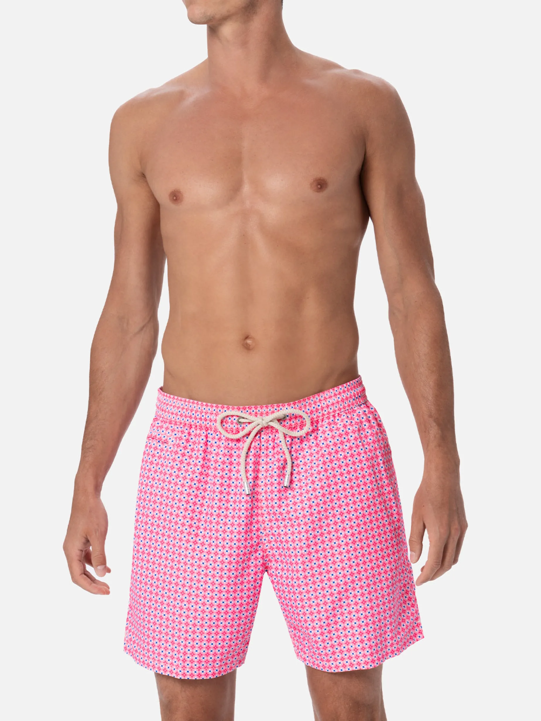 Herren-Badeshorts aus leichtem Stoff Lighting Micro Fantasy mit Krawatten-Print