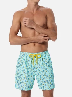Herren-Badeshorts aus leichtem Stoff Lighting Micro Fantasy mit Gin-Tonic-Aufdruck