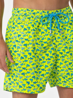 Herren-Badeshorts aus leichtem Stoff Lighting Micro Fantasy mit Hai-Aufdruck
