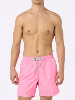 Herren-Badeshorts aus leichtem Stoff in Rosa Lighting Pantone | PANTONE-SONDERAUSGABE