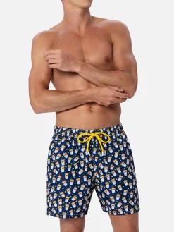 Herren-Badeshorts aus leichtem Stoff Lighting Micro Fantasy mit Scrooge-Aufdruck | ESTATHE' FERRERO SPECIAL EDITION