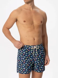 Herren-Badeshorts aus leichtem Stoff mit Superga-Aufdruck | SUPERGA® SONDEREDITION
