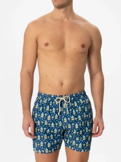 Herren-Badeshorts aus leichtem Stoff mit Portofino-Gin-Print | PORTOFINO DRY GIN SONDEREDITION