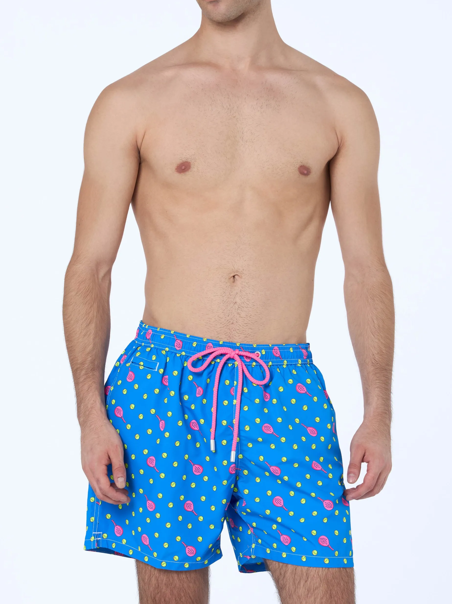 Herren-Badeshorts aus leichtem Stoff Lighting Micro Fantasy mit Padel-Aufdruck