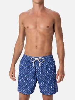 Herren-Badeshorts aus leichtem Stoff Lighting Micro Fantasy mit Anker-Print