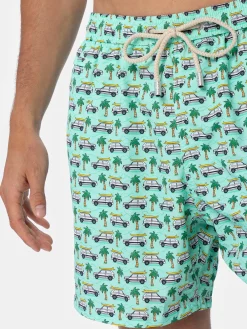 Herren-Badeshorts aus leichtem Stoff Lighting Micro Fantasy mit Panda-Aufdruck | PANDA-SONDERAUSGABE
