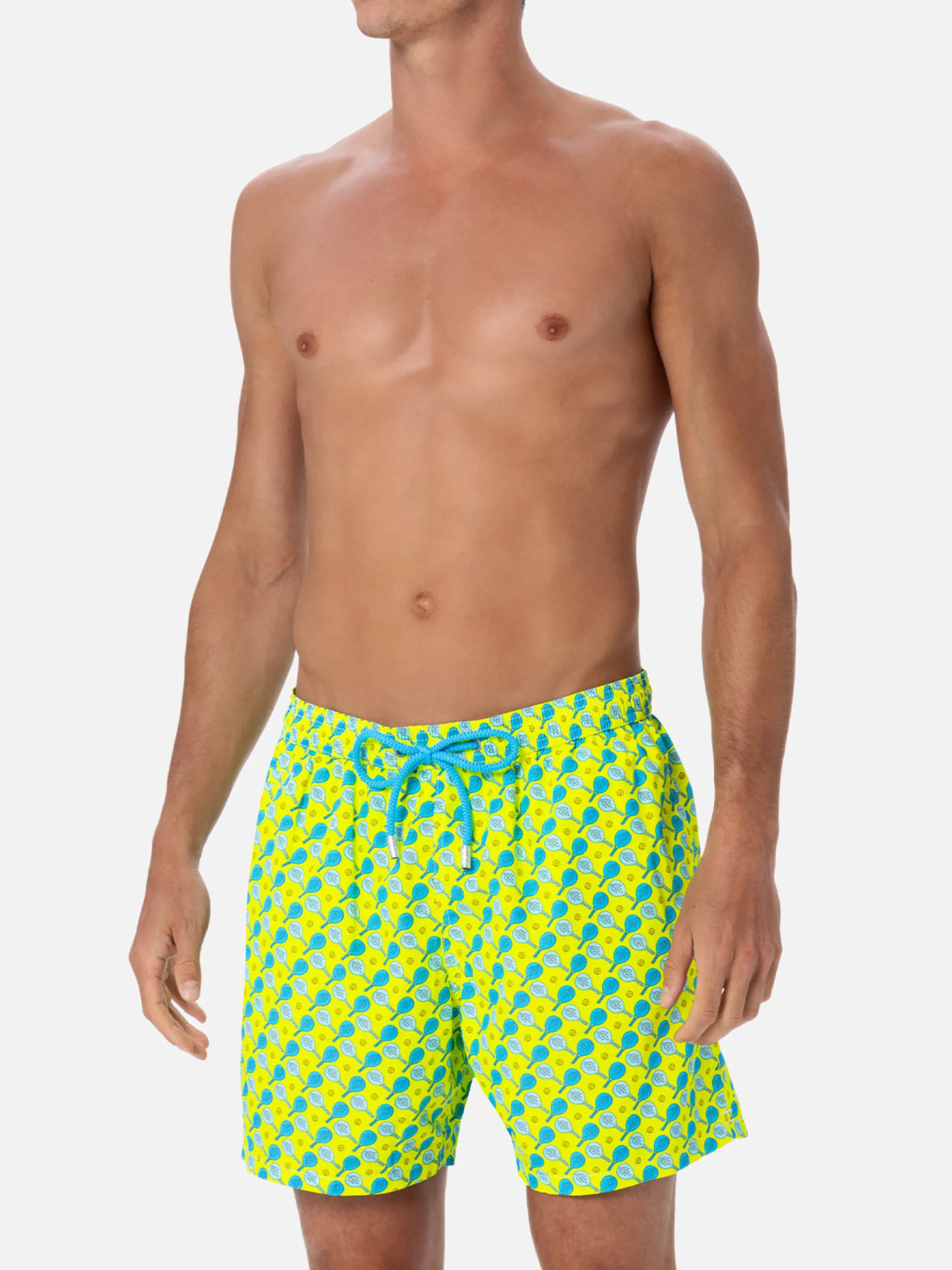 Herren-Badeshorts aus leichtem Stoff Lighting Micro Fantasy mit Padel-Aufdruck