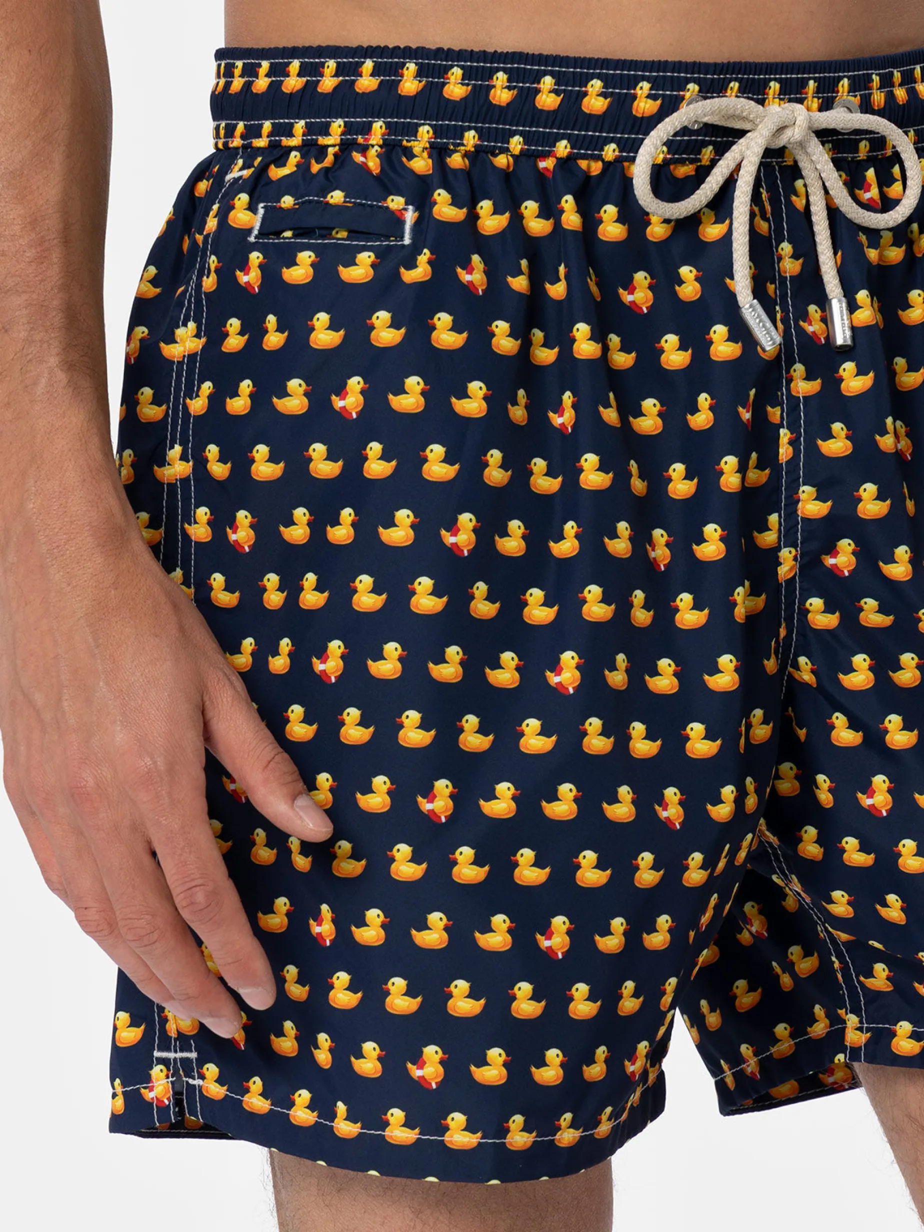 Herren-Badeshorts aus leichtem Stoff Lighting Micro Fantasy mit Entenprint