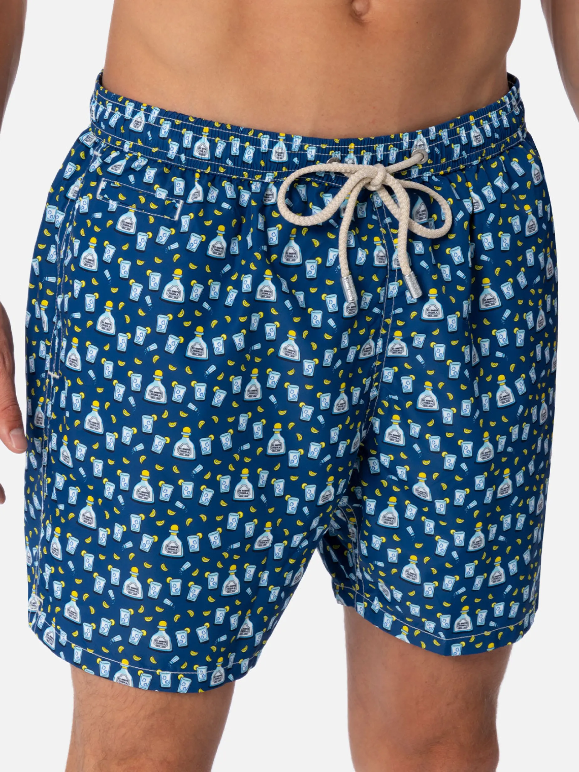 Herren-Badeshorts aus leichtem Stoff Lighting Micro Fantasy mit Tequila-Aufdruck