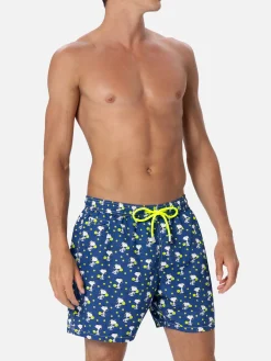 Herren-Badeshorts aus leichtem Stoff Lighting Micro Fantasy mit Snoopy-Padel-Aufdruck | SNOOPY PEANUTS™ SONDEREDITION