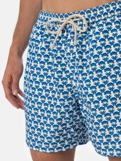 Herren-Badeshorts aus leichtem Stoff Lighting Micro Fantasy mit Krabbenprint