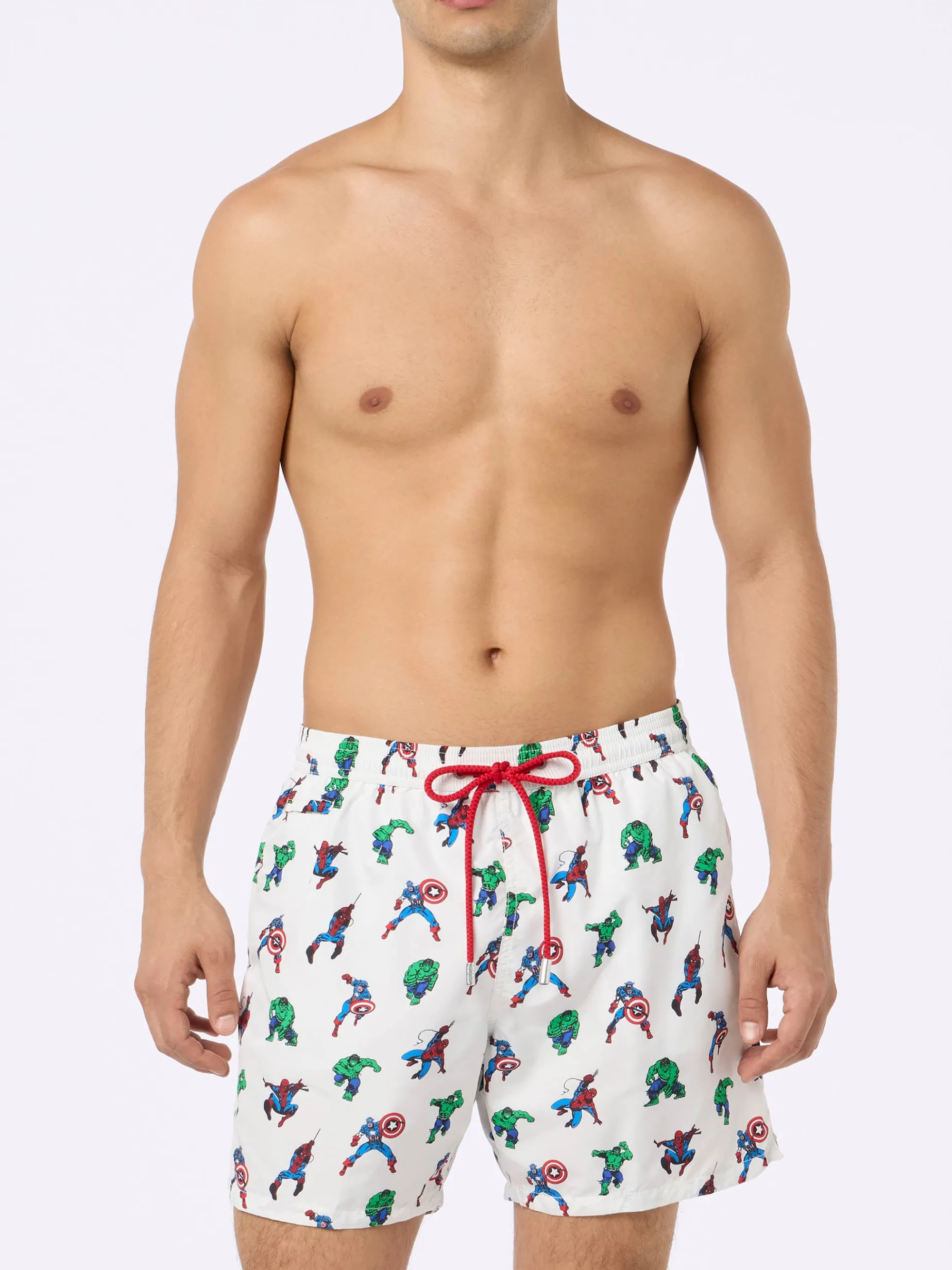 Herren-Badeshorts aus leichtem Stoff Lighting Micro Fantasy mit Marvel Super Heroes-Aufdruck | MARVEL-SONDERAUSGABE