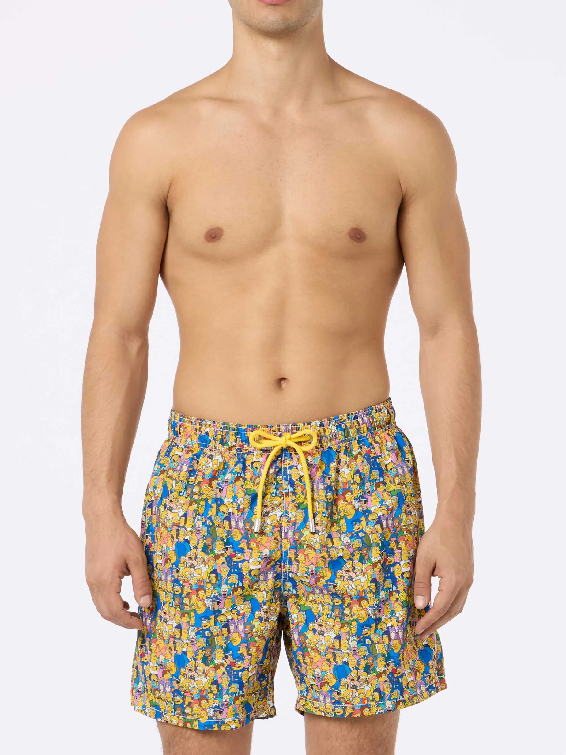 Herren-Badeshorts aus leichtem Stoff Lighting Micro Fantasy mit Aufdruck der Simpsons-Familie | DIE SIMPSONS-SONDERAUSGABE