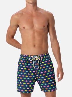 Herren-Badeshorts aus leichtem Stoff Lighting Micro Fantasy mit Clownfisch-Aufdruck