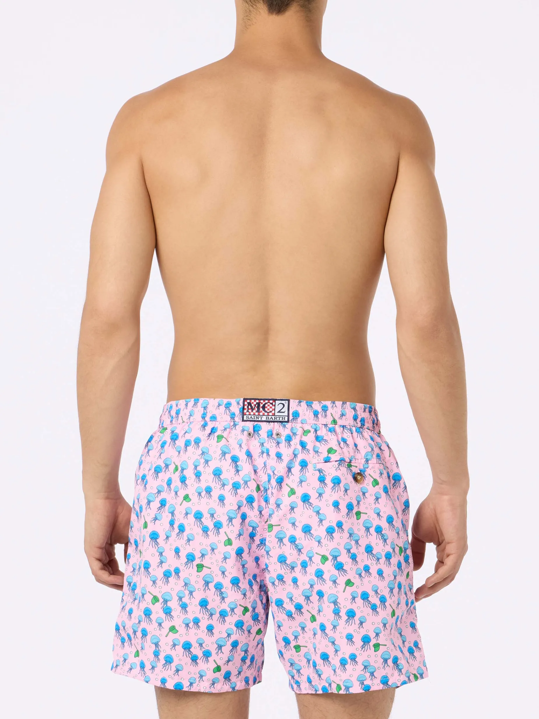 Herren-Badeshorts aus leichtem Stoff Lighting Micro Fantasy mit Quallen-Print