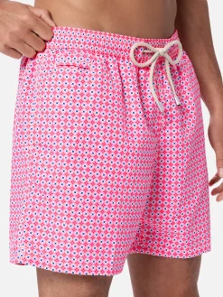 Herren-Badeshorts aus leichtem Stoff Lighting Micro Fantasy mit Krawatten-Print