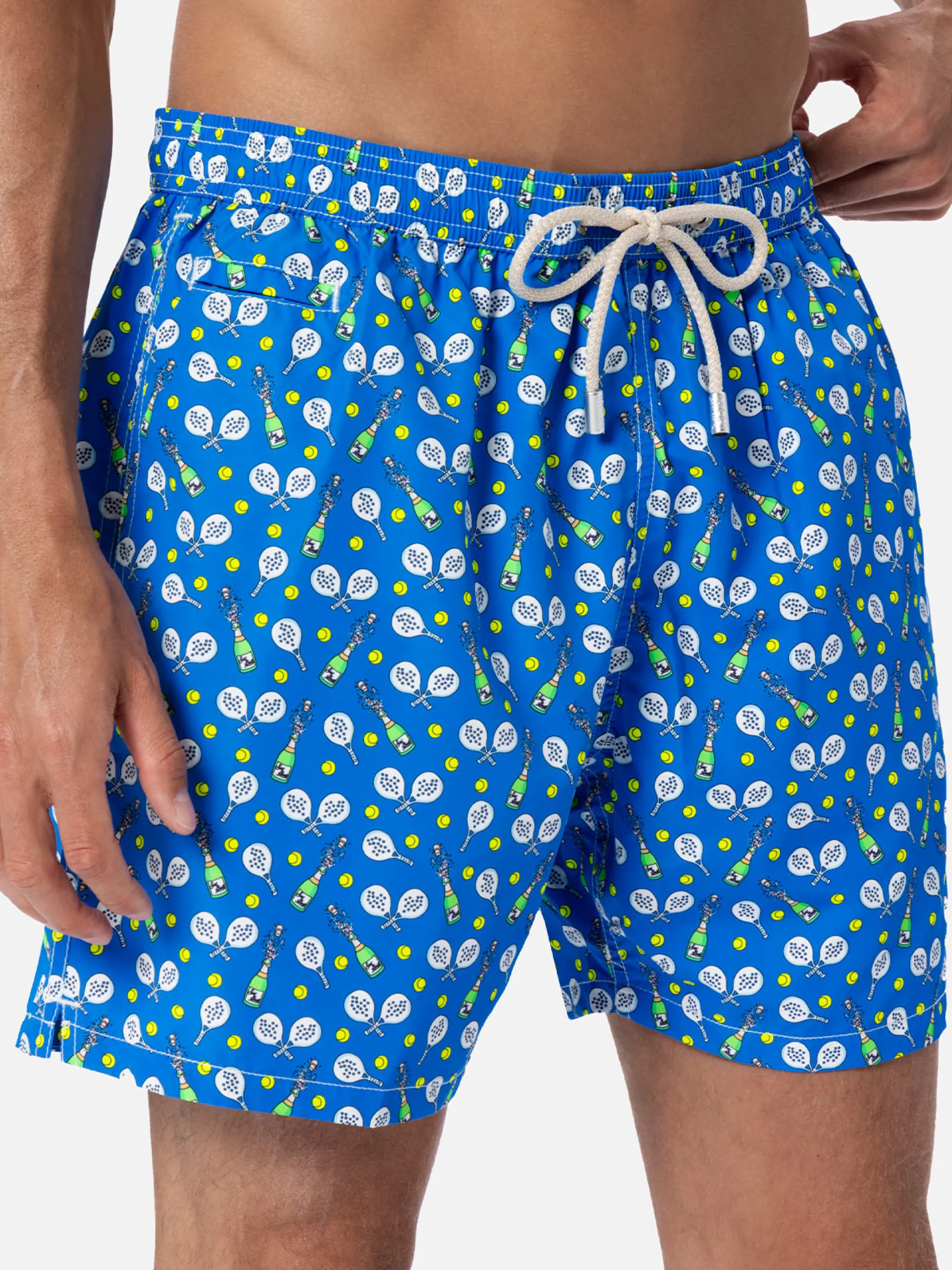 Herren-Badeshorts aus leichtem Stoff Lighting Micro Fantasy mit Padel-Gewinner-Aufdruck