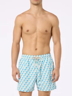 Herren-Badeshorts aus leichtem Stoff Lighting Micro Fantasy mit Padel-Aufdruck
