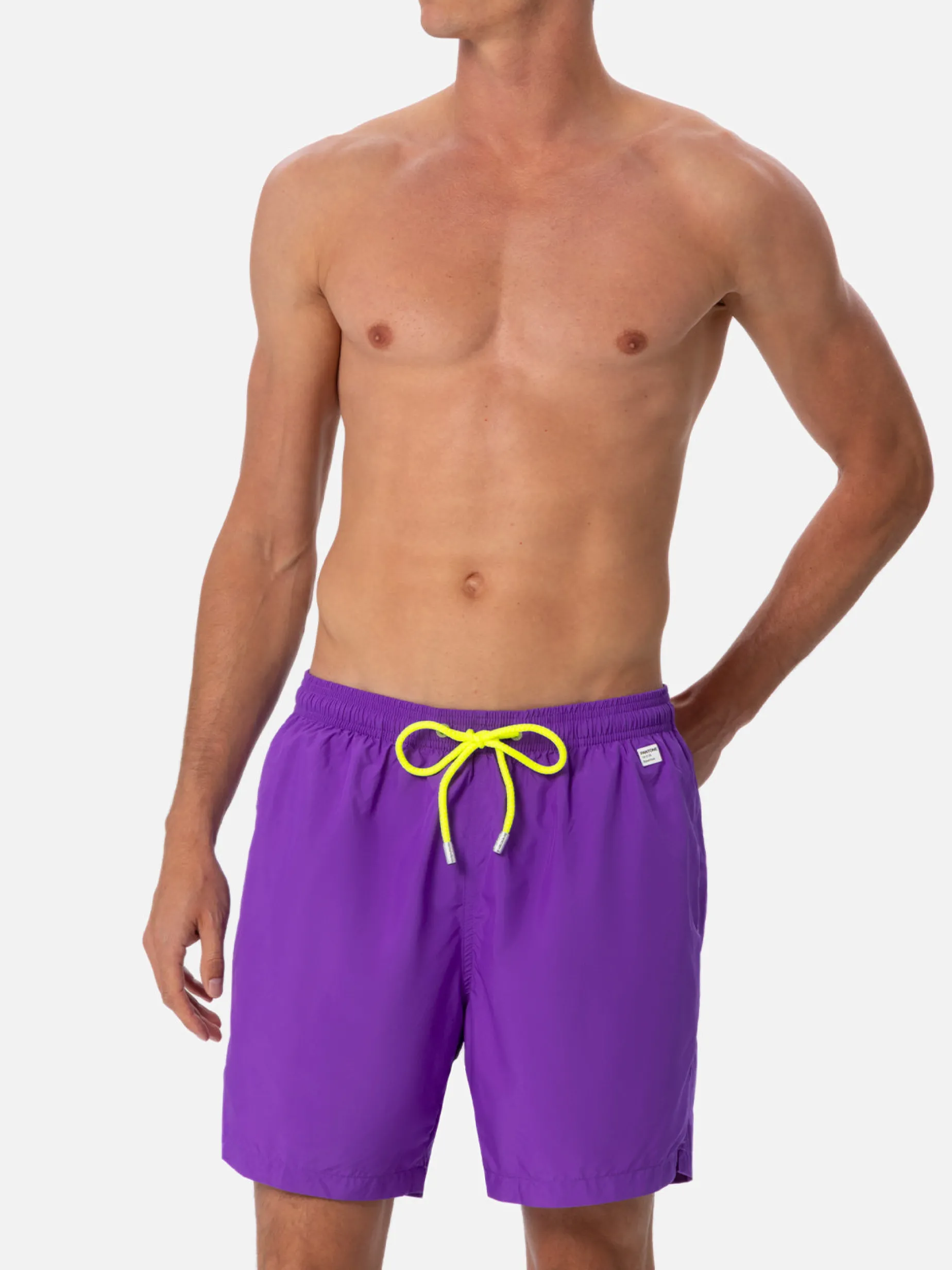 Herren-Badeshorts aus leichtem Stoff in Lila Lighting Pantone | PANTONE-SONDERAUSGABE