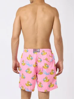 Herren-Badeshorts aus leichtem Stoff Lighting mit Cryptopuppets-Aufdruck | CRYPTOPUPPET-SONDERAUSGABE