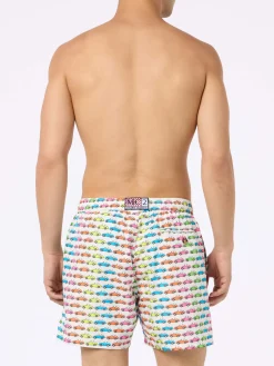 Herren-Badeshorts aus leichtem Stoff Lighting Micro Fantasy mit Auto-Aufdruck