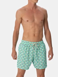 Herren-Badeshorts aus leichtem Stoff Lighting Micro Fantasy mit Panda-Aufdruck | PANDA-SONDERAUSGABE