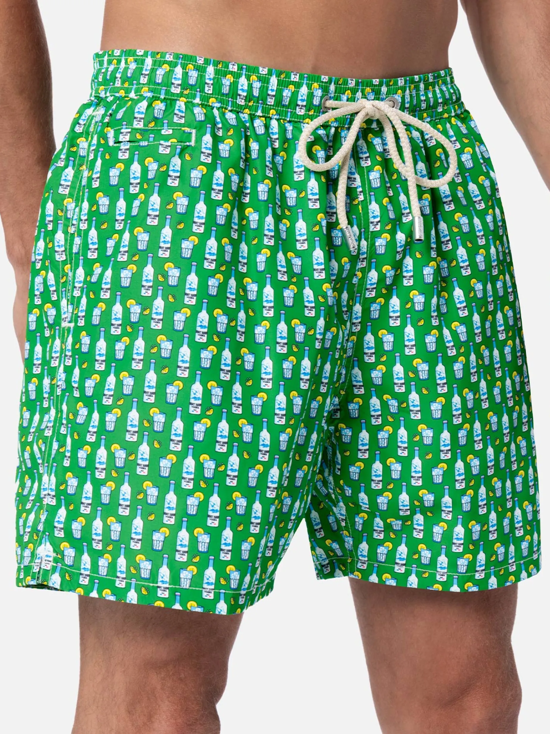 Herren-Badeshorts aus leichtem Stoff Lighting Micro Fantasy mit Tequila-Aufdruck