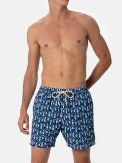 Herren-Badeshorts aus leichtem Stoff Lighting Micro Fantasy mit Sambuca Molinari-Aufdruck | SAMBUCA MOLINARI SONDEREDITION