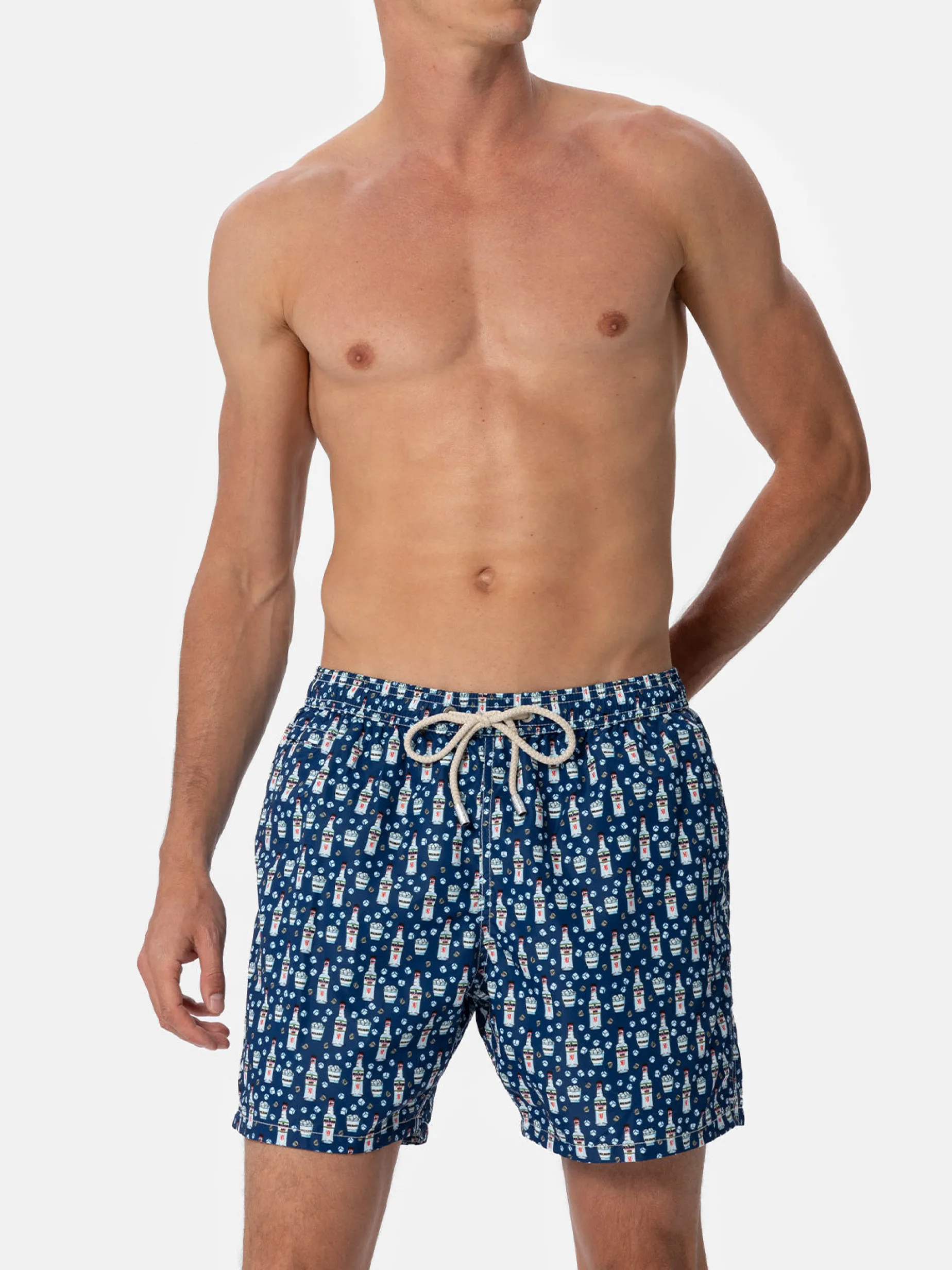 Herren-Badeshorts aus leichtem Stoff Lighting Micro Fantasy mit Sambuca Molinari-Aufdruck | SAMBUCA MOLINARI SONDEREDITION