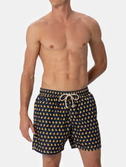 Herren-Badeshorts aus leichtem Stoff Lighting Micro Fantasy mit Entenprint