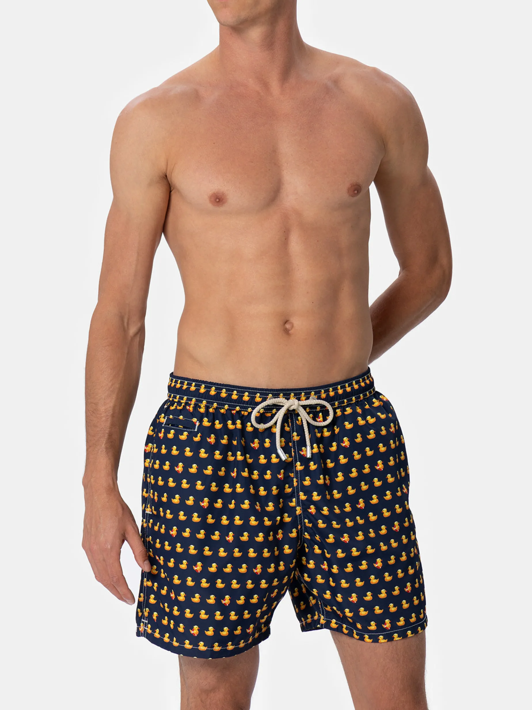 Herren-Badeshorts aus leichtem Stoff Lighting Micro Fantasy mit Entenprint