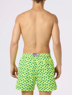 Herren-Badeshorts aus leichtem Stoff Lighting Micro Fantasy mit Uhrenaufdruck
