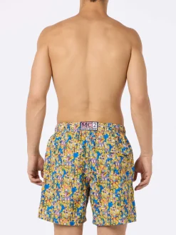 Herren-Badeshorts aus leichtem Stoff Lighting Micro Fantasy mit Aufdruck der Simpsons-Familie | DIE SIMPSONS-SONDERAUSGABE