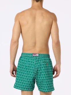 Herren-Badeshorts aus leichtem Stoff Lighting Micro Fantasy mit Golf-Print