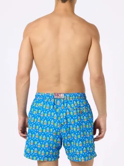 Herren-Badeshorts aus leichtem Stoff Lighting Micro Fantasy mit Paloma Portofino Gin-Aufdruck | PORTOFINO DRY GIN SONDEREDITION