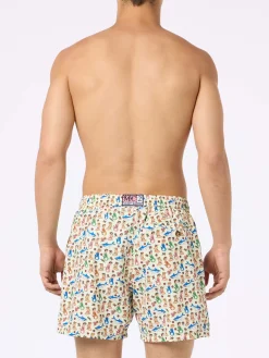 Herren-Badeshorts aus leichtem Stoff Lighting Micro Fantasy mit Meerjungfrauen-Print