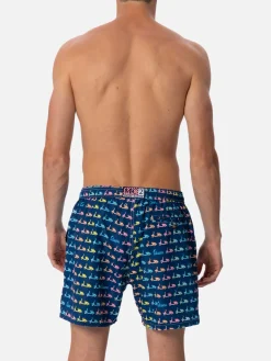 Herren-Badeshorts aus leichtem Stoff Lighting Micro Fantasy mit Vespa-Aufdruck | VESPA-SONDEREDITION