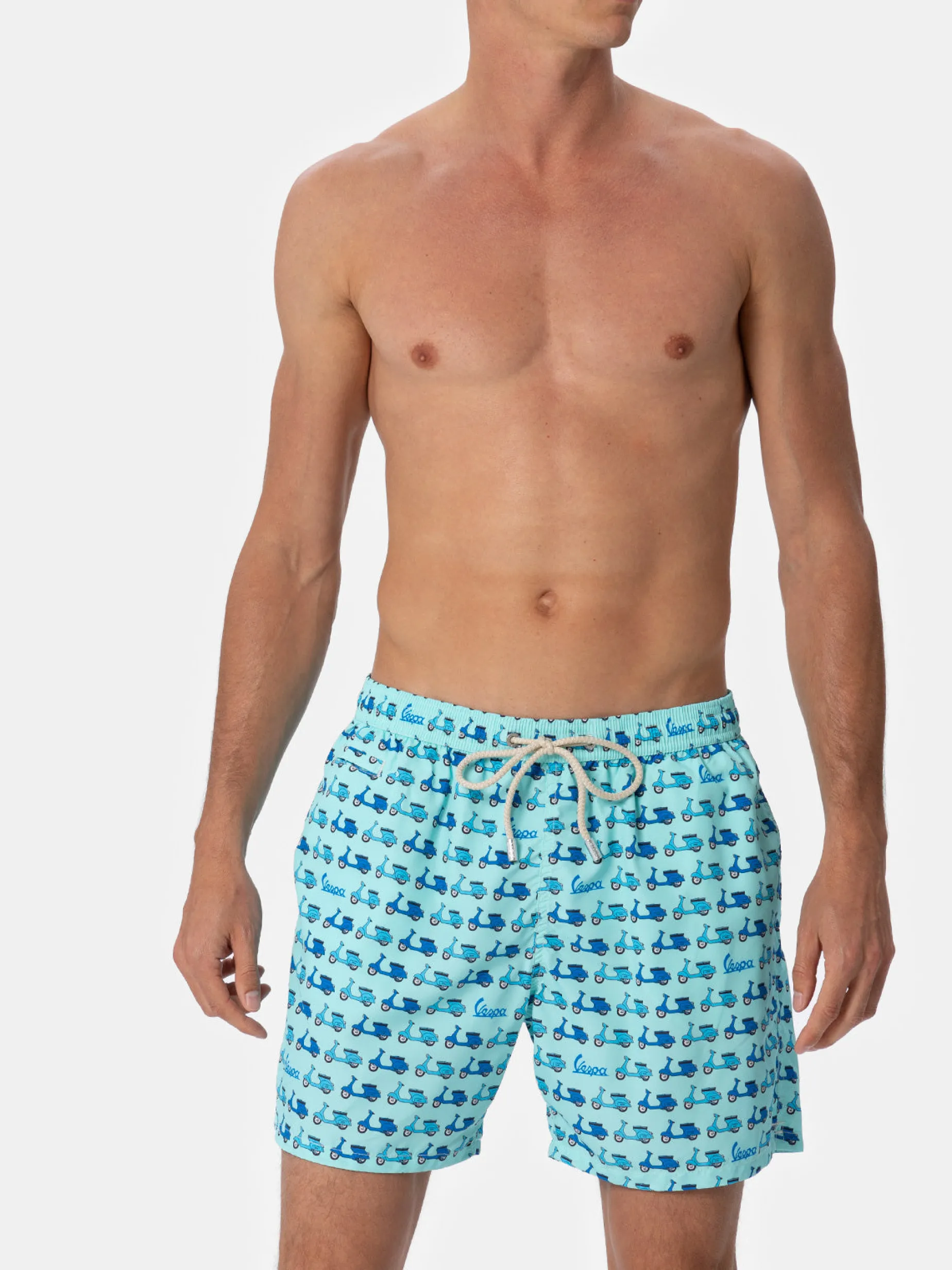Herren-Badeshorts aus leichtem Stoff Lighting Micro Fantasy mit Vespa-Aufdruck | VESPA-SONDEREDITION