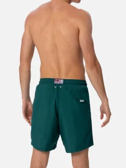 Herren-Badeshorts aus leichtem Stoff in britischem Grün Lighting Pantone | PANTONE-SONDERAUSGABE