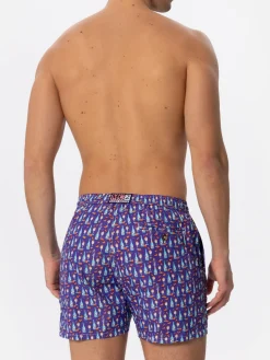 Herren-Badeshorts aus leichtem Stoff mit Aperol Spritz-Aufdruck | APEROL SONDEREDITION