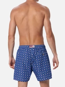 Herren-Badeshorts aus leichtem Stoff Lighting Micro Fantasy mit Anker-Print