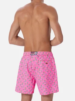 Herren-Badeshorts aus leichtem Stoff Lighting Micro Fantasy mit Eis- und Cocktail-Print