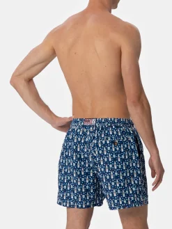 Herren-Badeshorts aus leichtem Stoff Lighting Micro Fantasy mit Sambuca Molinari-Aufdruck | SAMBUCA MOLINARI SONDEREDITION