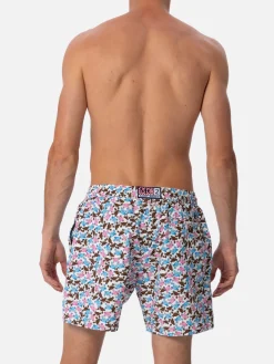 Herren-Badeshorts aus leichtem Stoff Lighting Micro Fantasy mit Krabben-Print