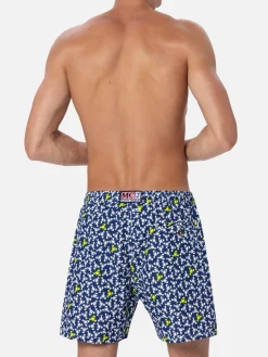 Herren-Badeshorts aus leichtem Stoff Lighting Micro Fantasy mit Hummer-Print