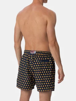 Herren-Badeshorts aus leichtem Stoff Lighting Micro Fantasy mit Entenprint