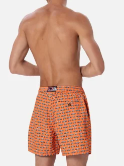 Herren-Badeshorts aus leichtem Stoff Lighting Micro Fantasy mit Autos-Aufdruck